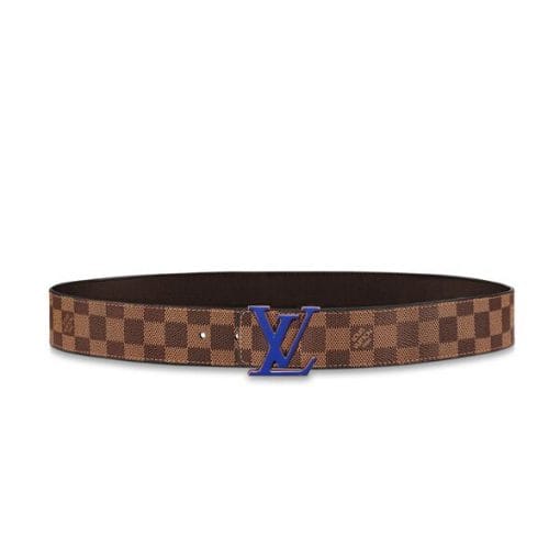 LOUIS VUITTON INITIALES 40MM REVERSIBLE DAMIER EBENE CANVAS BELT – LBE021