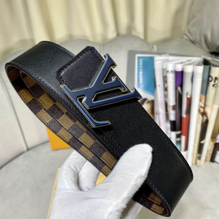 LOUIS VUITTON INITIALES 40MM REVERSIBLE DAMIER EBENE CANVAS BELT – LBE021