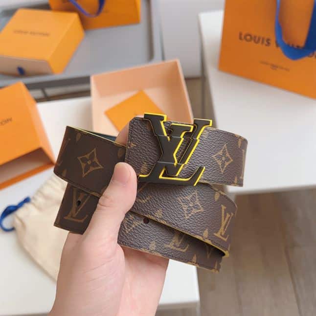 LOUIS VUITTON INITIALES 40MM REVERSIBLE MONOGRAM MACASSAR CANVAS – LBE061