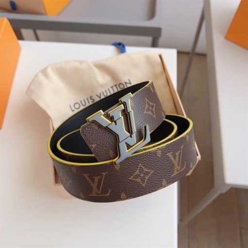 LOUIS VUITTON INITIALES 40MM REVERSIBLE MONOGRAM MACASSAR CANVAS – LBE061
