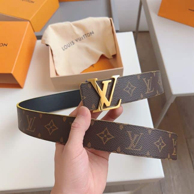 LOUIS VUITTON INITIALES 40MM REVERSIBLE MONOGRAM MACASSAR CANVAS – LBE062