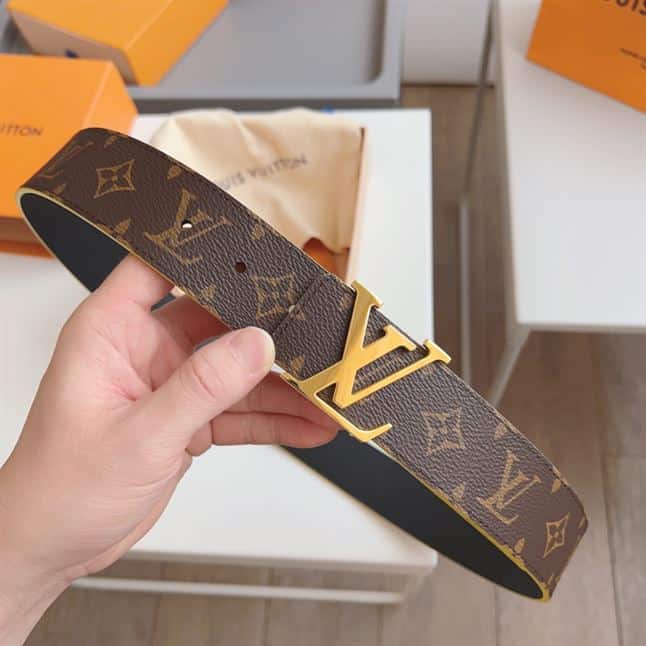LOUIS VUITTON INITIALES 40MM REVERSIBLE MONOGRAM MACASSAR CANVAS – LBE062