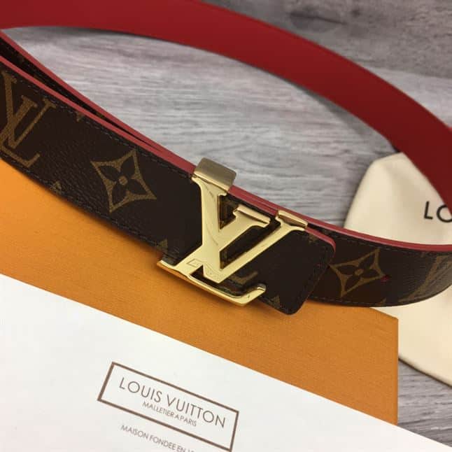 LOUIS VUITTON LV INITIALES 30MM REVERSIBLE BELT MONOGAM – LBE083