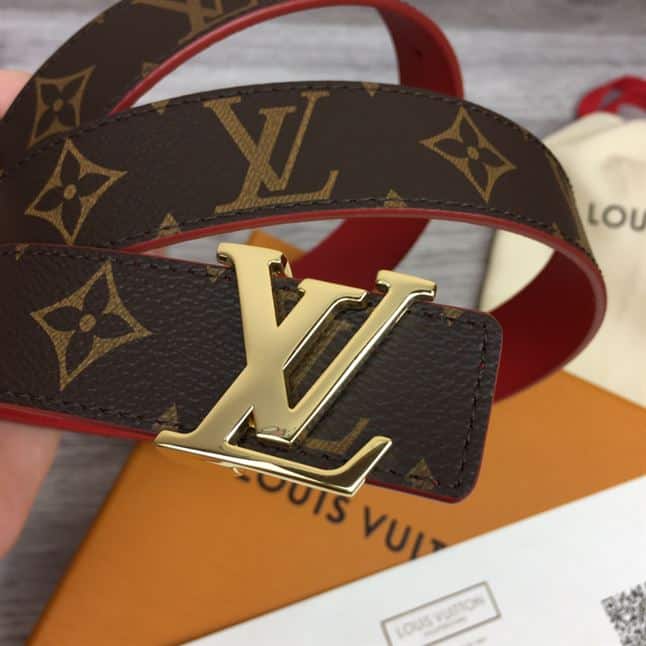 LOUIS VUITTON LV INITIALES 30MM REVERSIBLE BELT MONOGAM – LBE083
