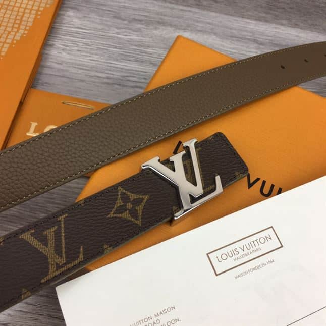 LOUIS VUITTON LV INITIALES 30MM REVERSIBLE BELT MONOGAM – LBE084