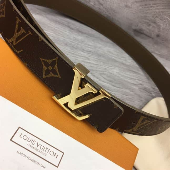 LOUIS VUITTON LV INITIALES 30MM REVERSIBLE BELT MONOGAM – LBE084