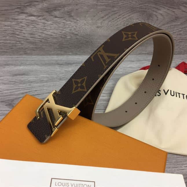 LOUIS VUITTON LV INITIALES 30MM REVERSIBLE BELT MONOGAM – LBE086