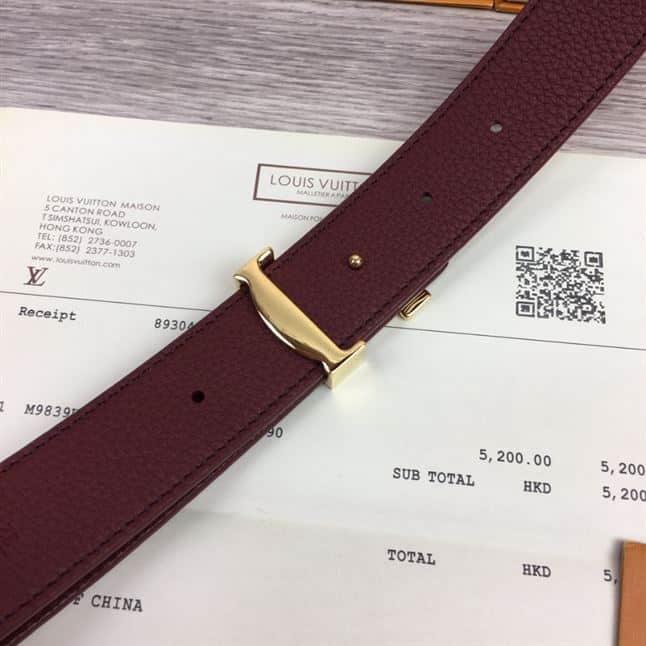LOUIS VUITTON LV INITIALES 30MM REVERSIBLE BELT MONOGAM – LBE088