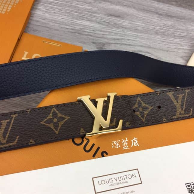 LOUIS VUITTON LV INITIALES 30MM REVERSIBLE BELT MONOGAM – LBE089