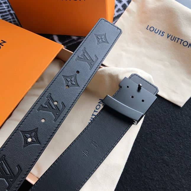 LOUIS VUITTON SHAPE BELT MONOGRAM SHADOW 40 MM BLACK – LBE050