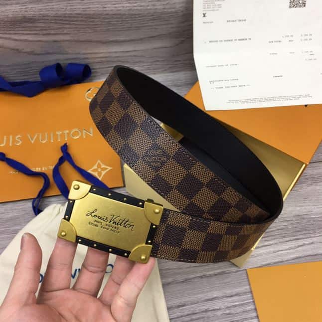 LV DAMIER EBENE NEO TRUNK 40MM REVERSIBLE BELT – LBE066