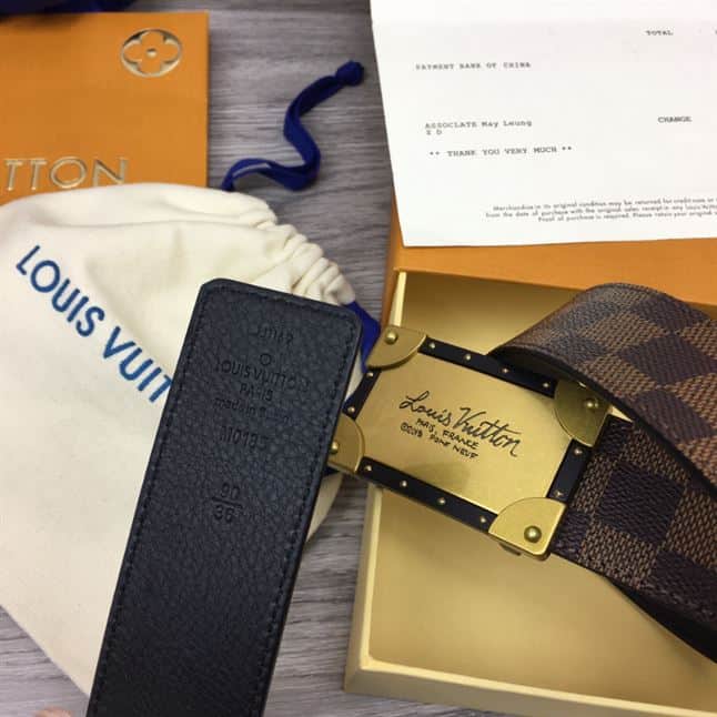 LV DAMIER EBENE NEO TRUNK 40MM REVERSIBLE BELT – LBE066